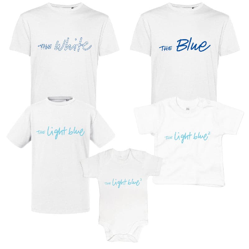 Light Blue - Family Matching Bianco.
