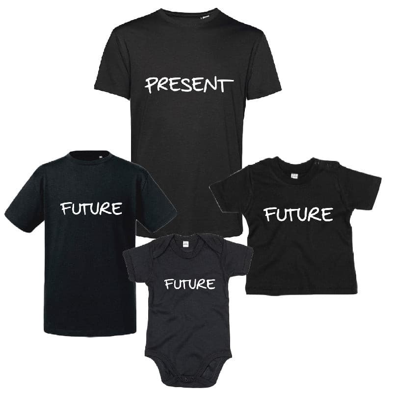 Present+Future - Set di 2 Tee Nere.