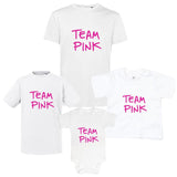 Team Pink - Gender Reveal Bianco
